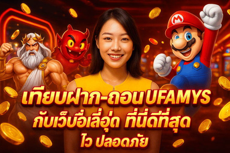 เทียบฝาก-ถอน UFAMYS กับเว็บอื่น ที่นี่ดีที่สุด ไว ปลอดภัย